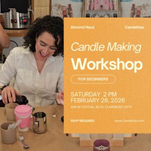 Candle Making Workshop Claremont | Includes Boba or Coffee
