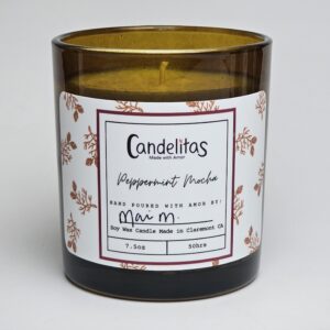 Peppermint Mocha Soy Wax Candle Limited Edition