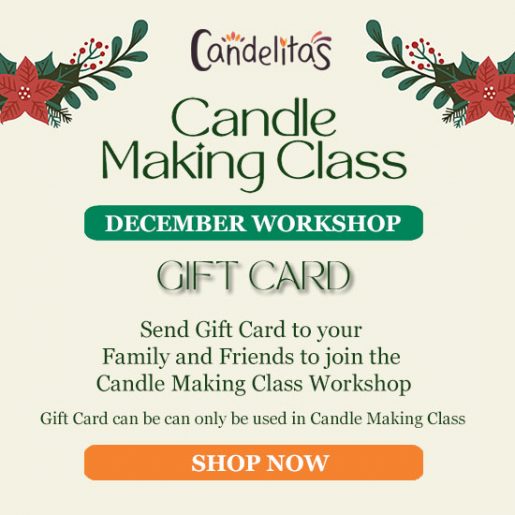 Gift Card for December Candle Making Class Workshop